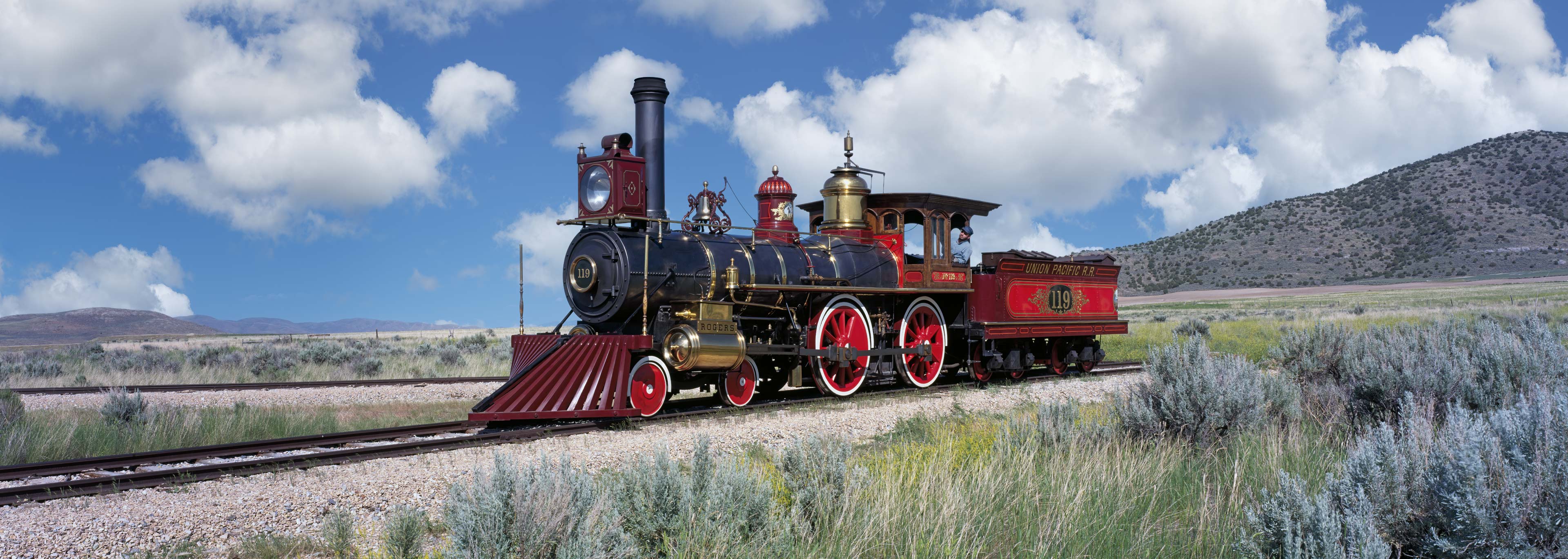 Locomotive 119, Golden Spike, Utah, USA (40511.siskedit)