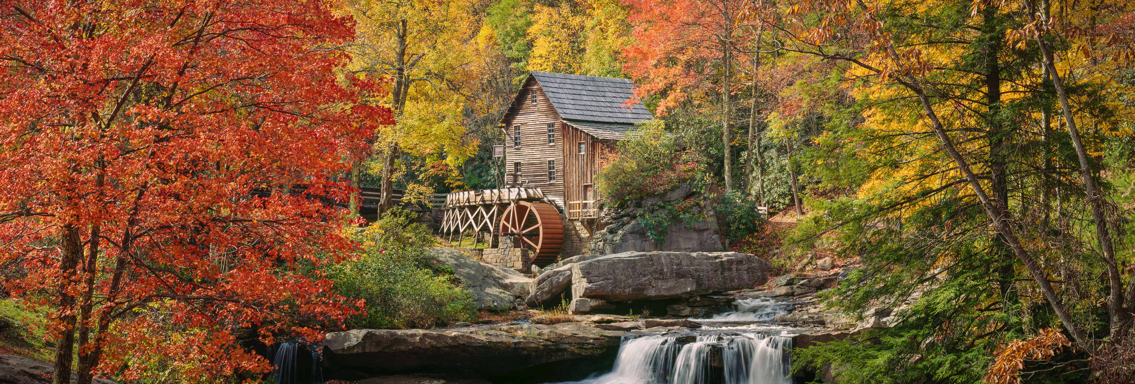 Glade Creek Grist Mill, Babcock State Park,  West Virginia, USA