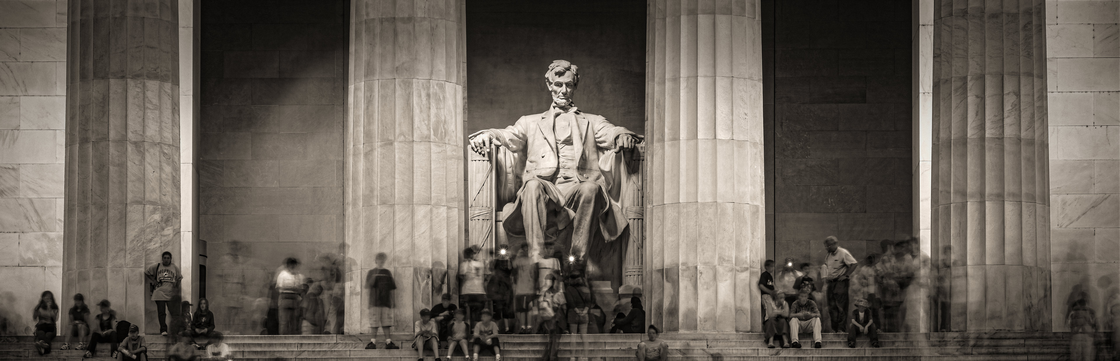 Lincoln Memorial, Washington DC, USA (74188-new.BW33)