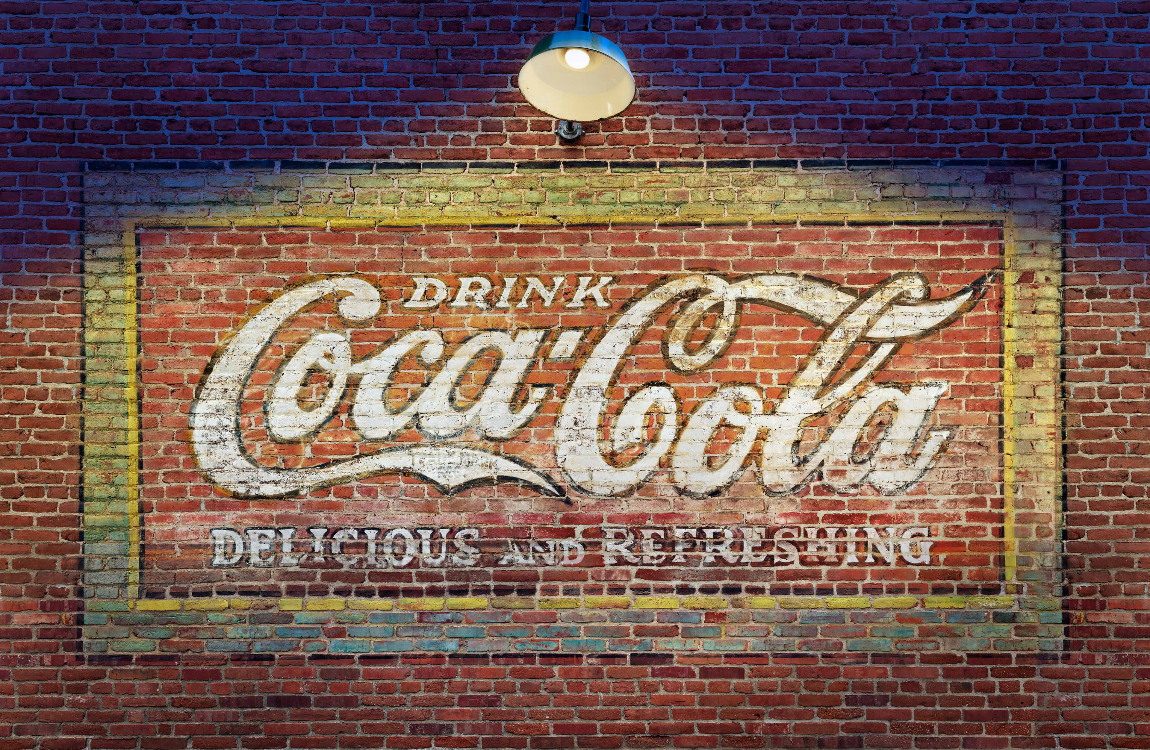 Vintage Coca Cola Ad, Ashland, Oregon, USA